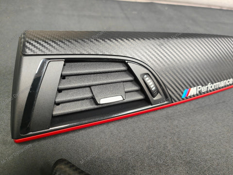 BMW F20 INTERIOR TRIM SET - 3D CARBON / MATT RED ACCENT (#28)