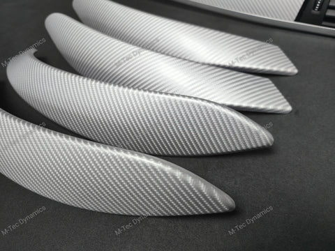 BMW F30 F31 F36 INTERIOR TRIM SET - 4D SILVER CARBON / SILVER ACCENT