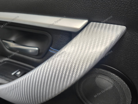 WRAPPING SERVICE - BMW F3X INTERIOR TRIM SET 4D SILVER CARBON F30 F31 F32 F33 F36