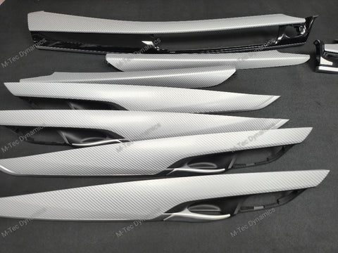 BMW X5 F15 INTERIOR TRIM SET - 4D SILVER CARBON