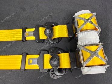 BMW 1-SERIES E81 / E82 COUPE (1M) YELLOW FRONT SEAT BELT SET