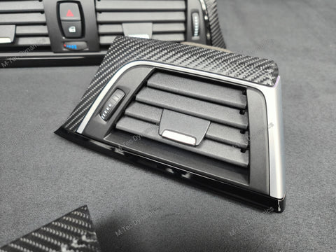 BMW F30 F31 F36 F80 M3 LCI INTERIOR TRIM SET - 4D CARBON / BLACK ACCENT