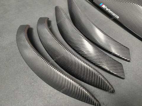 BMW F30 F31 F36 F80 M3 LCI INTERIOR TRIM SET - 4D CARBON / BLACK ACCENT