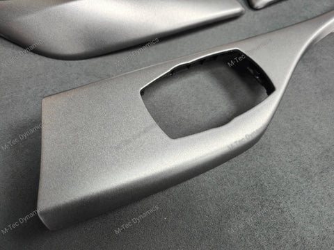 BMW F20 F21 F22 INTERIOR TRIM SET - SHADOW GREY / GLOSS BLACK ACCENT (#31)