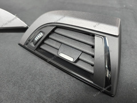 BMW F20 F21 F22 INTERIOR TRIM SET - SHADOW GREY / GLOSS BLACK ACCENT (#31)