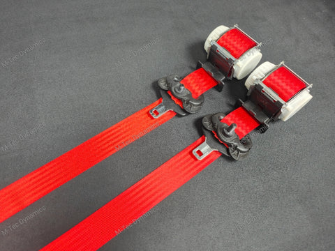 BMW 3-SERIES E92 COUPE (M3) RED FRONT SEAT BELT SET