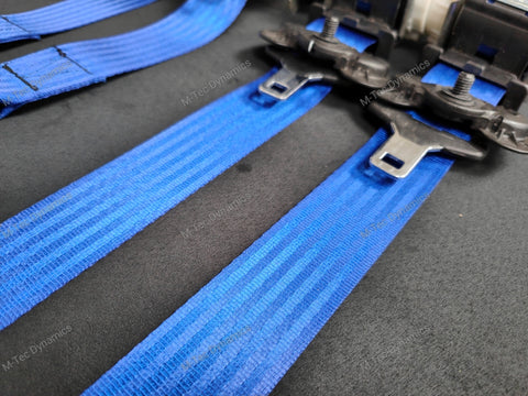 BMW 1-SERIES E81 / E82 COUPE (1M) BLUE FRONT & REAR SEAT BELT SET