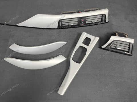 BMW F32 F82 M4 LCI INTERIOR TRIM SET - BLACK BRUSHED STEEL