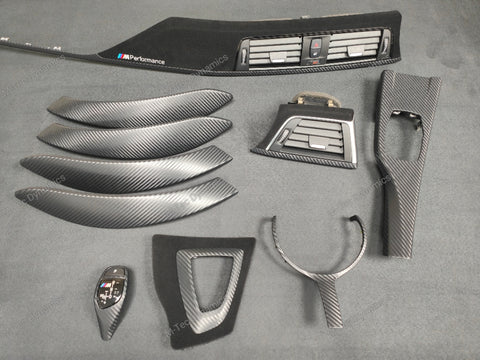 BMW F30 F31 F36 F80 LCI COMPLETE PERFORMANCE STYLE INTERIOR TRIM SET - 3D CARBON