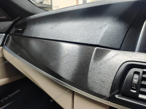 WRAPPING SERVICE - BMW F10 F11 INTERIOR TRIM SET - BLACK BRUSHED ALUMINIUM