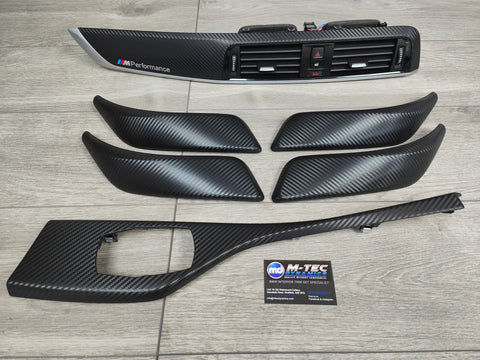 BMW F20 LCI-2 INTERIOR TRIM SET - 3D CARBON / SILVER ACCENT