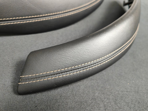 BMW F-SERIES ///M BLACK LEATHER FRONT DOOR TRIMS - M3 M4