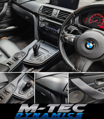 WRAPPING SERVICE - BMW F33 CONVERTIBLE INTERIOR TRIM SET - 3D CARBON