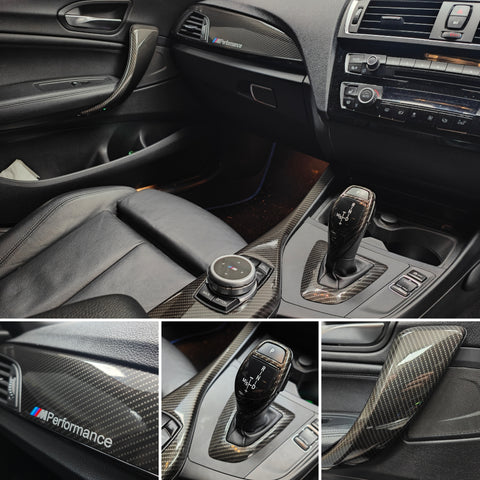 WRAPPING SERVICE - BMW F2X INTERIOR TRIM SET - HIGH GLOSS CARBON (MTD-HG) - F20 F21 F22 F23