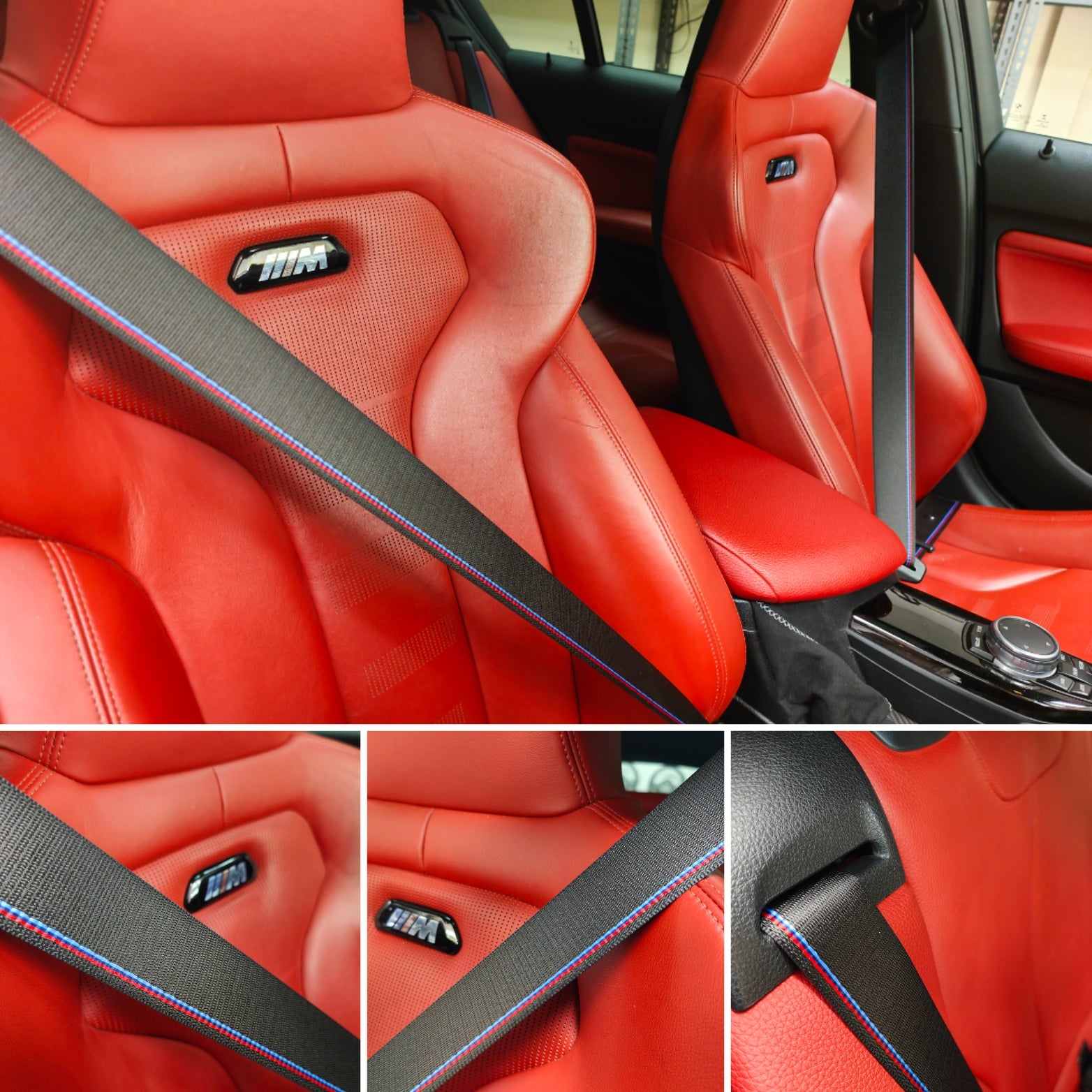 BMW 4-SERIES F32 / F82 M4 COMPETITION STYLE SEAT BELTS - FITTING BASED ON EXCHANGE SERVICE