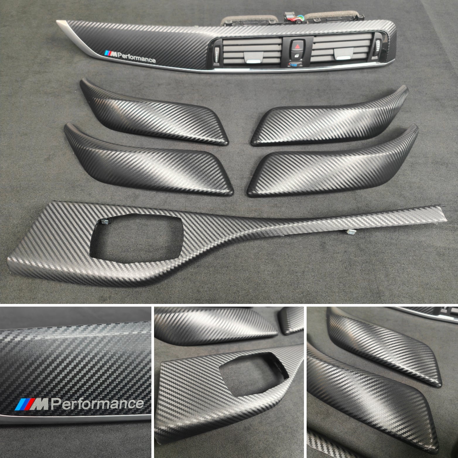 BMW F20 LCI-2 INTERIOR TRIM SET - 3D CARBON / SILVER ACCENT