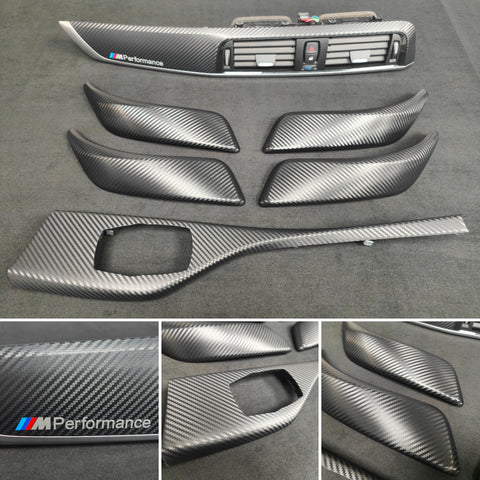 BMW F20 LCI-2 INTERIOR TRIM SET - 3D CARBON / SILVER ACCENT