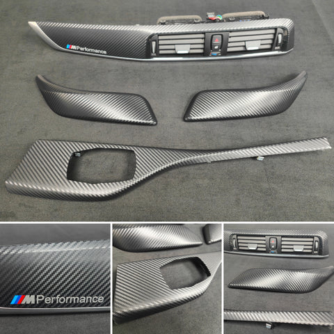 BMW F21 / F22 LCI-2 INTERIOR TRIM SET - 3D CARBON / SILVER ACCENT