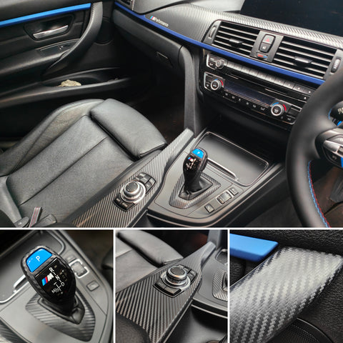 WRAPPING SERVICE - BMW F3X INTERIOR TRIM SET - 3D CARBON - F30 F31 F32 F33 F34 F36