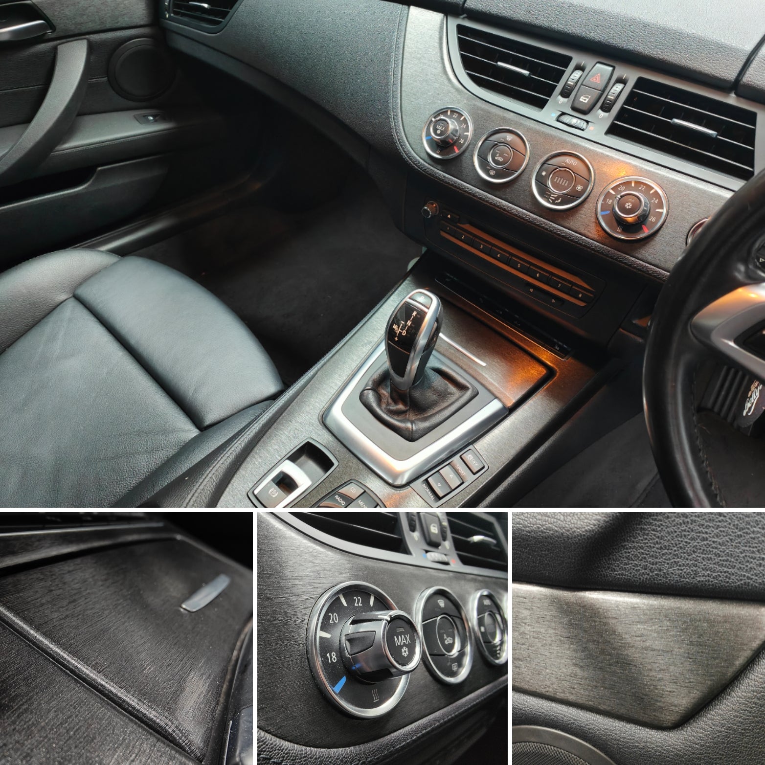 BMW Z4 E89 INTERIOR WRAPPING SERVICE - BLACK BRUSHED STEEL