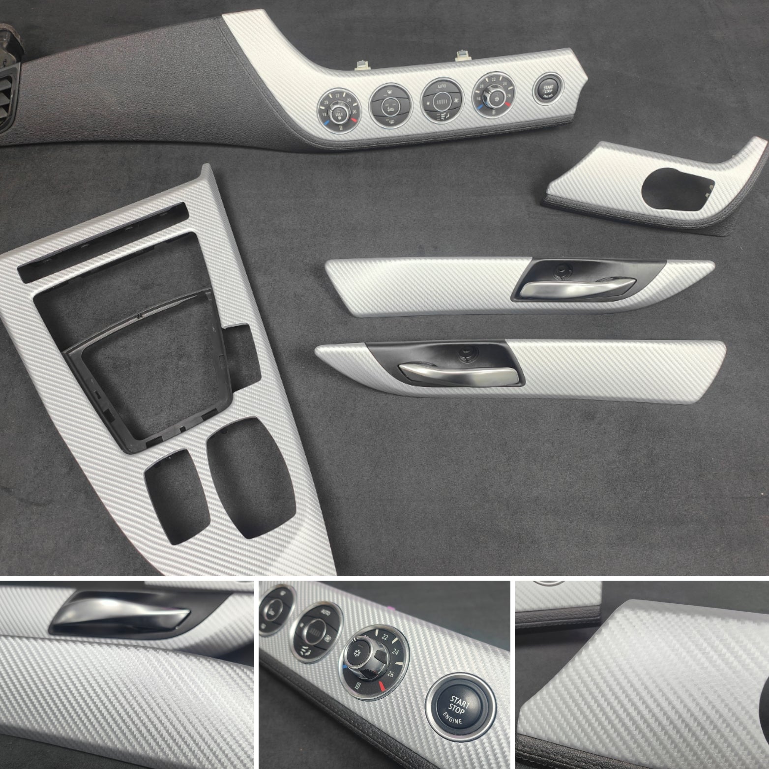 BMW Z4 E89 4D SILVER CARBON INTERIOR TRIM SET