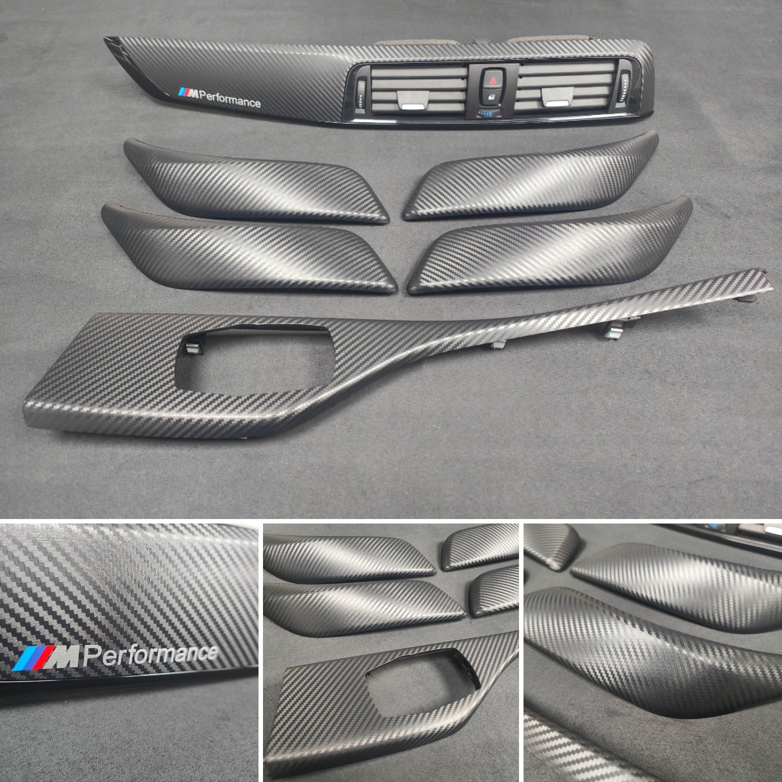 BMW F20 LCI-2 INTERIOR TRIM SET - 3D CARBON / BLACK ACCENT