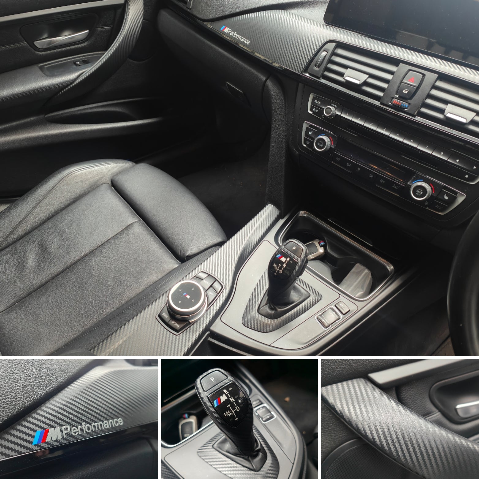 WRAPPING SERVICE - BMW F30 F32 INTERIOR TRIM SET - 3D CARBON