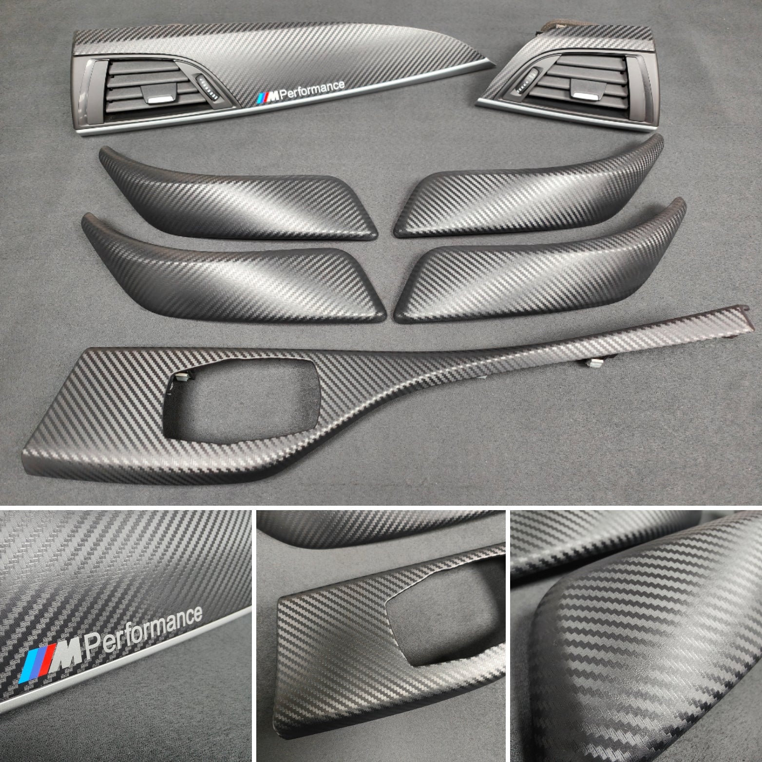 BMW F20 INTERIOR TRIM SET - 3D CARBON / SILVER ACCENT