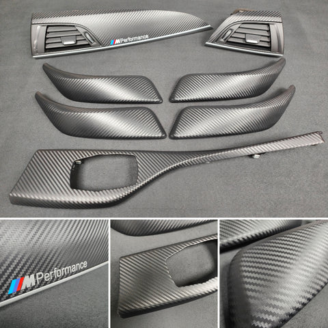 BMW F20 INTERIOR TRIM SET - 3D CARBON / SILVER ACCENT (#5)