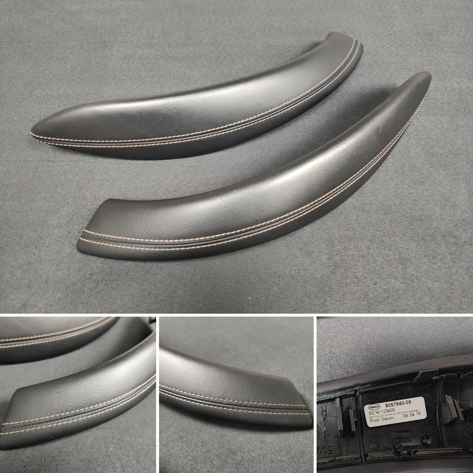 BMW F-SERIES ///M BLACK LEATHER FRONT DOOR TRIMS - M3 M4