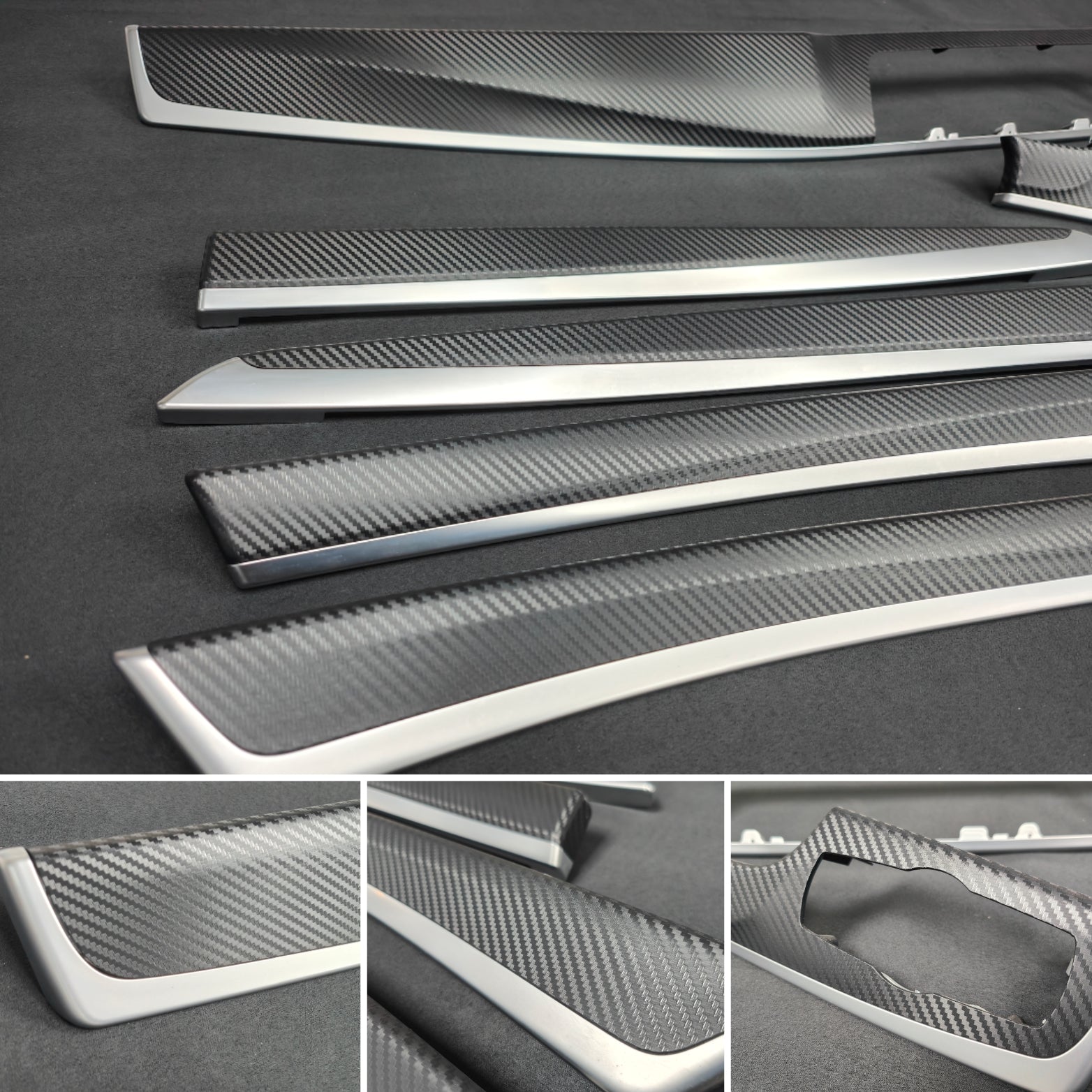 BMW F10 F11 M5 INTERIOR TRIM SET - 3D BLACK CARBON