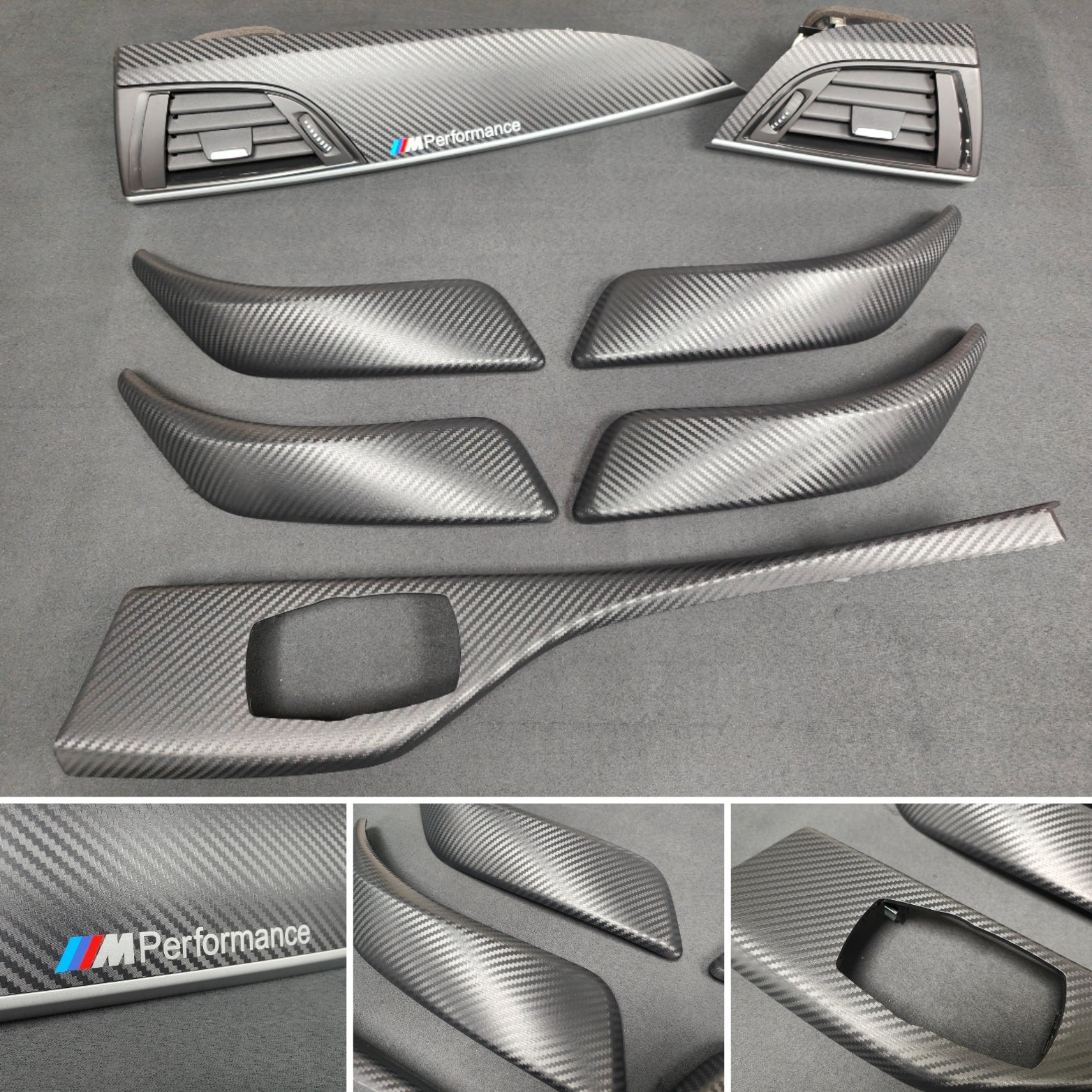 BMW F20 INTERIOR TRIM SET - 3D CARBON / SILVER ACCENT (#22)