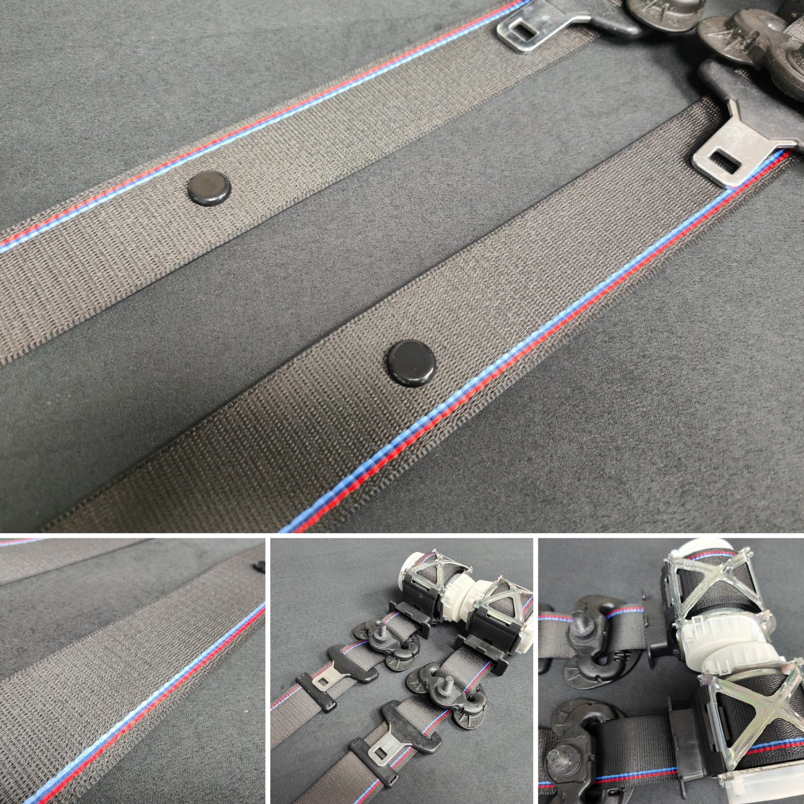 BMW E89 Z4 CUSTOM GTS COMPETITION STYLE TRI-COLOUR FRONT SEAT BELT SET