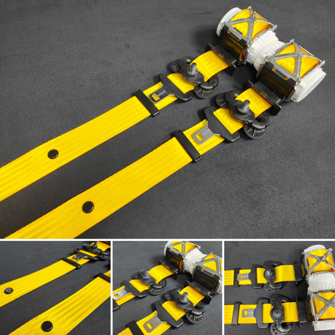 BMW 4-SERIES F32 / F82 M4 COUPE YELLOW FRONT SEAT BELT SET