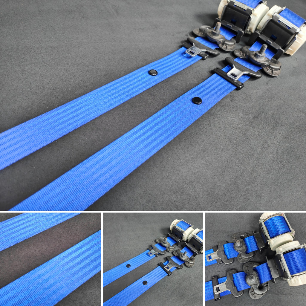 BMW 4-SERIES F32 / F82 M4 COUPE BLUE FRONT SEAT BELT SET