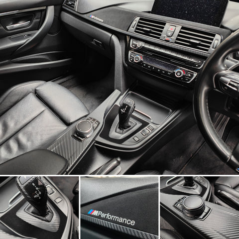 BMW F30 F31 F36 F80 LCI COMPLETE PERFORMANCE STYLE INTERIOR TRIM SET - 3D CARBON