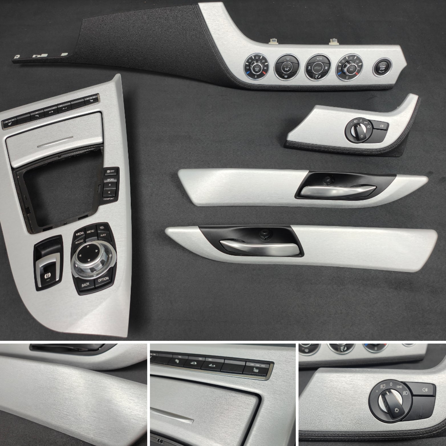 BMW Z4 E89 INTERIOR TRIM SET - SILVER BRUSHED ALUMINIUM