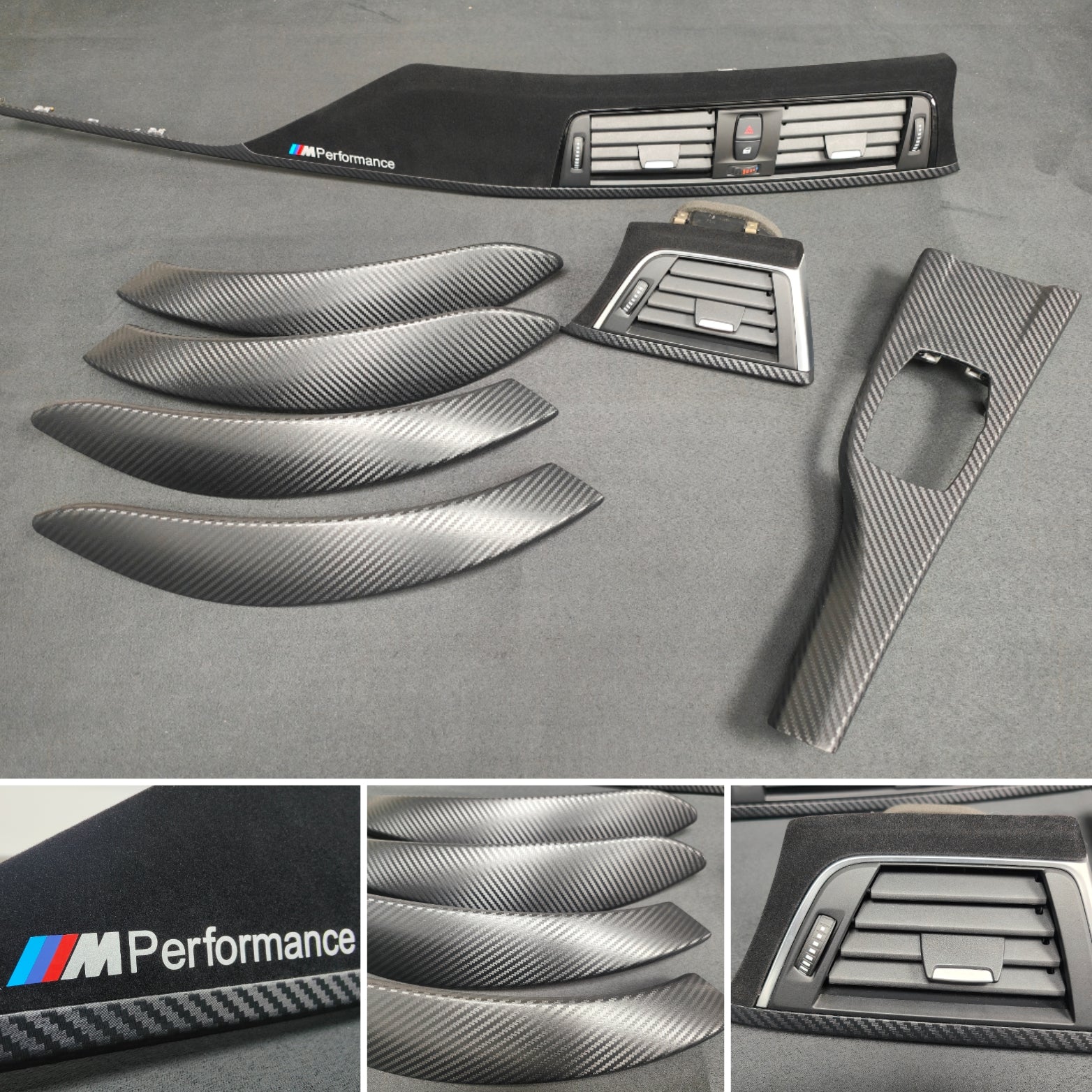 BMW F30 F31 F36 F80 LCI PERFORMANCE STYLE INTERIOR TRIM SET - 3D CARBON