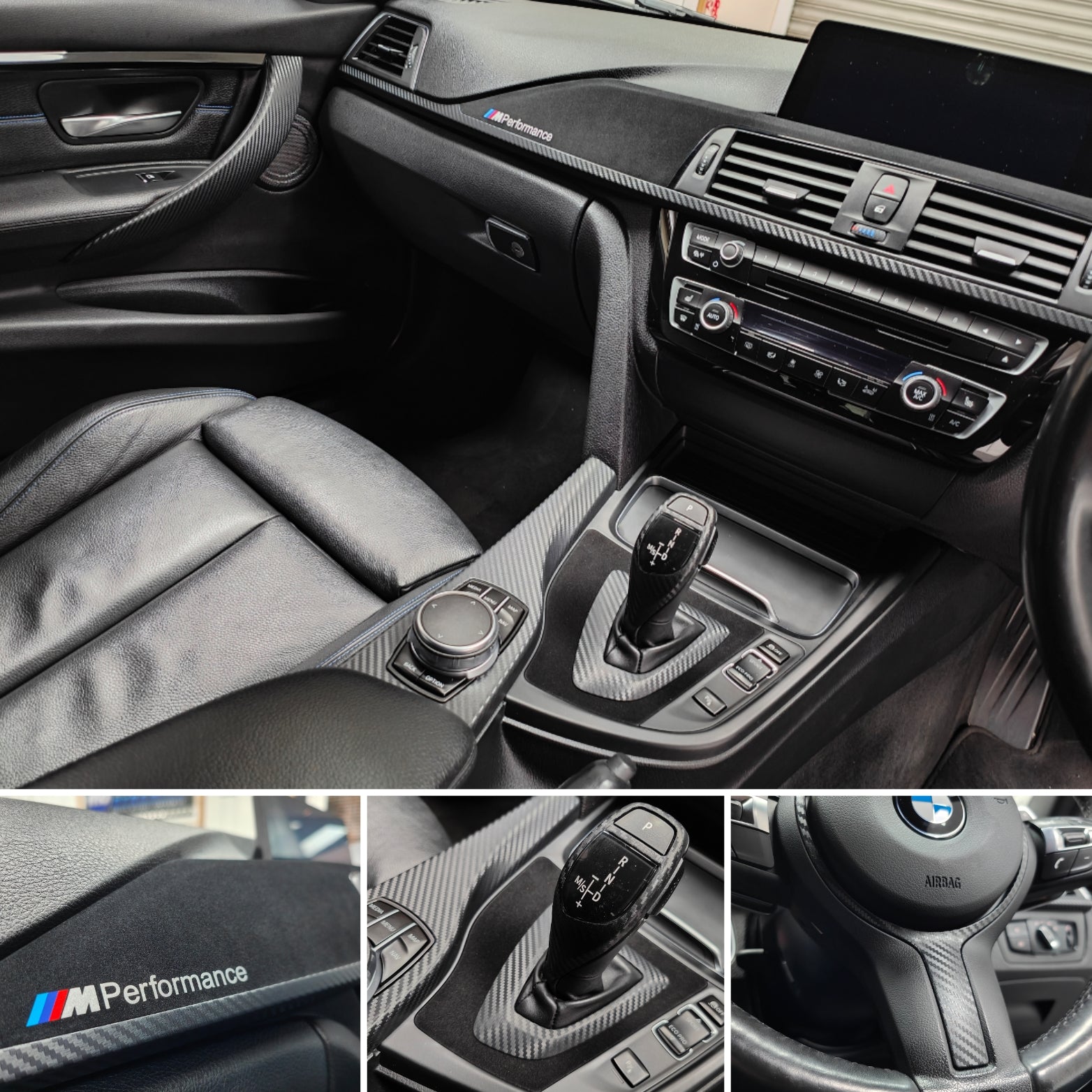 BMW F3X F8X LCI PERFORMANCE STYLE INTERIOR TRIM SET - 3D CARBON - WRAPPING SERVICE