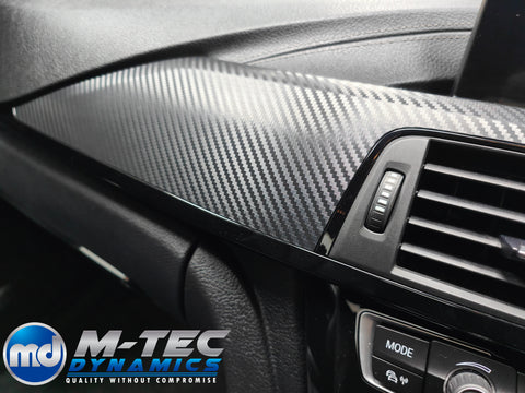 WRAPPING SERVICE - BMW F33 CONVERTIBLE INTERIOR TRIM SET - 3D CARBON