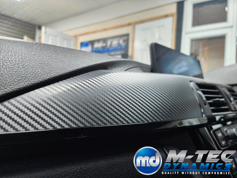 WRAPPING SERVICE - BMW F33 CONVERTIBLE INTERIOR TRIM SET - 3D CARBON