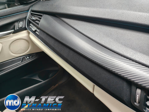 WRAPPING SERVICE - BMW X5 F15 INTERIOR TRIM SET - PERFORMANCE STYLE 3D CARBON / ALCANTARA