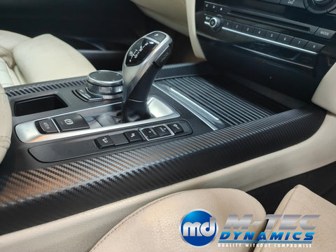 WRAPPING SERVICE - BMW X5 F15 INTERIOR TRIM SET - PERFORMANCE STYLE 3D CARBON / ALCANTARA