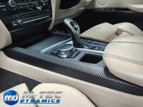 WRAPPING SERVICE - BMW X5 F15 INTERIOR TRIM SET - PERFORMANCE STYLE 3D CARBON / ALCANTARA