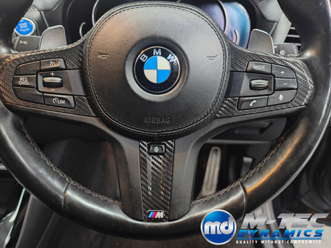 BMW G01 X3 / G02 X4 INTERIOR TRIM SET WRAPPING SERVICE - TEXTURED BLACK CARBON