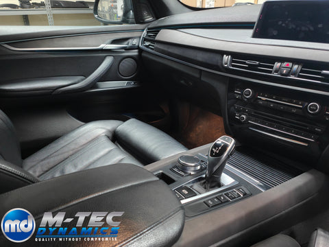 BMW X5 F15 INTERIOR TRIM SET - CUSTOM ALCANTARA STYLE VINYL & FABRIC COMBO