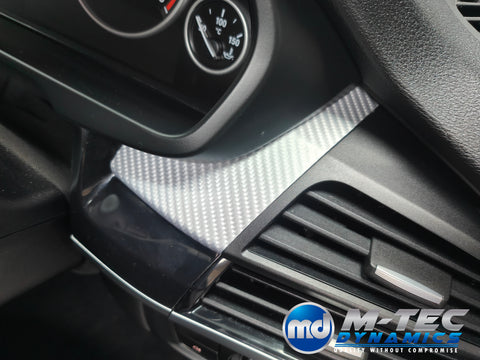 BMW X5 F15 INTERIOR TRIM SET WRAPPING SERVICE - 4D SILVER CARBON