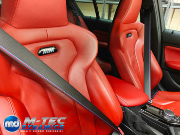 BMW 4-SERIES F32 / F82 M4 COMPETITION STYLE SEAT BELTS - FITTING BASED ON EXCHANGE SERVICE