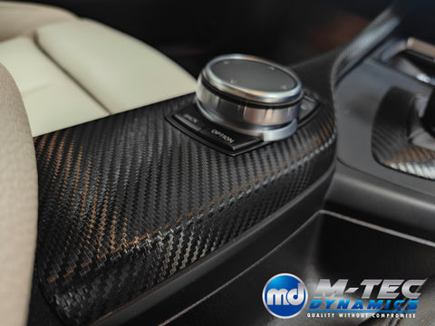 BMW F20 F21 F22 F23 LCI-2 INTERIOR TRIM SET - PREMIUM TEXTURED BLACK CARBON - WRAPPING SERVICE