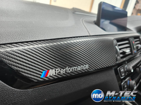 BMW F20 F21 F22 F23 LCI-2 INTERIOR TRIM SET - PREMIUM TEXTURED BLACK CARBON - WRAPPING SERVICE